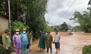 Mưa lũ lớn ở Bắc Giang, hàng trăm ngôi nhà chìm trong biển nước