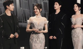 Địch Lệ Nhiệt Ba tái hợp 'tình tin đồn' ngày cuối năm, thân hình ‘đồng hồ cát’ mê đắm