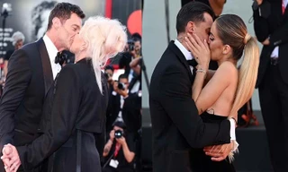 ‘Người sói’ hôn bà xã hơn 13 tuổi nồng cháy, doanh nhân Ý cầu hôn bạn gái trên thảm đỏ LHP Venice