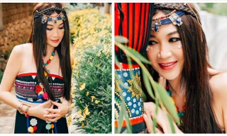 Ôn Bích Hà hóa cô gái dân tộc thiểu số ở tuổi 56, sắc vóc mê đắm lòng người