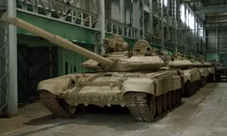 Xe tăng T-90S, T-90MS cùng xe chiến đấu hỗ trợ tăng BMPT 