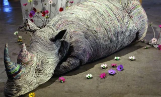 Tác phẩm nghệ thuật từ giấy phế liệu của nghệ sĩ Nhật Bản