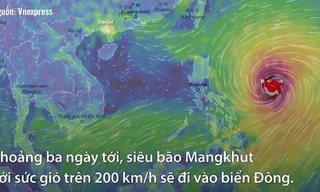 Siêu bão Mangkhut có thể ảnh hưởng tới 43 triệu người