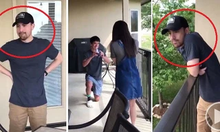 Ông bố gây sốt với biểu cảm lạ khi con gái được cầu hôn