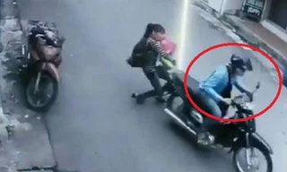 Cướp giật ví, suýt kéo lê phụ nữ bế con nhỏ