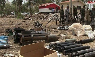 Kho vũ khí bí mật trong khu vực Rastan, phía bắc tỉnh Homs