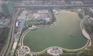 Nhìn trên cao công viên gần 300 tỷ đồng vừa đưa vào sử dụng 