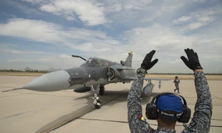 Tiêm kích Kfir TC.10 của Không quân Colombia tham dự tập trận Red Flag