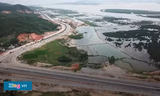Cao tốc Hạ Long - Hải Phòng đẹp như tranh vẽ trước ngày thông xe 