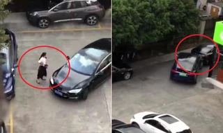 Bị chọc tức, nữ tài xế lái ô tô trả thù cực nguy hiểm