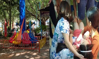 Đứt cáp trò chơi mạo hiểm, 2 cháu bé rớt từ độ cao 5m ngất lịm