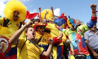 Đường phố Moscow tràn ngập trong không khí bóng đá