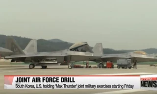 Mỹ-Hàn huy động 100 chiến đấu cơ tập trận Thần Sấm