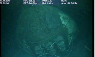 Một phần xác tàu ngầm ARA San Juan. Ảnh: Hải quân Argentina