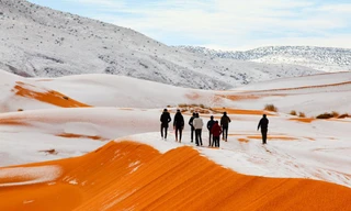 Mỹ ‘đóng băng’, Úc nóng kinh hoàng, sa mạc Sahara có tuyết