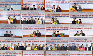 Một số cá nhân bảo vệ thành công luận án tiến sĩ năm 2016.