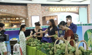 Gian hàng na tại Hà Nội hút khách