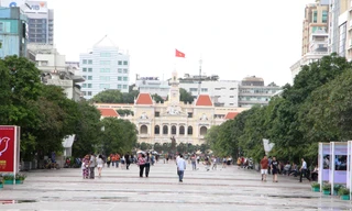 Lễ xuất quân tham dự SEA Games 29 được tổ chức trên đường Nguyễn Huệ vào sáng 6/8.