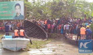 Hiện trường vụ việc. Ảnh: Tân Hoa Xã