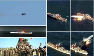 Tận thấy tên lửa Triều Tiên bắn phá huỷ hàng không mẫu hạm 