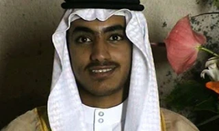 Hamza bin Laden trong đám cưới của mình. Ảnh: CIA