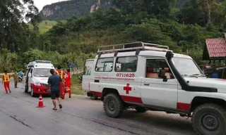 Hiện trường vụ tai nạn. Ảnh: Xinhua