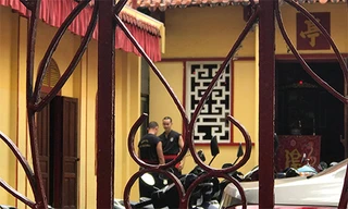 Võ đường của Nam Huỳnh Đạo sáng 15/7. Ảnh: Kỳ Lân. 