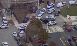 Hiện trường vụ việc được phong toả. Ảnh: CNN