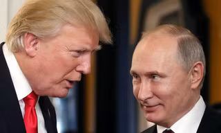 Tổng thống Mỹ Donald Trump và Tổng thống Nga Vladimir Putin. Ảnh: AFP