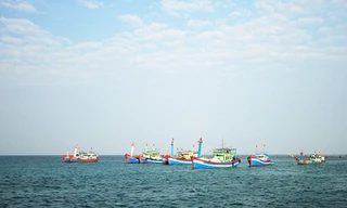 Trường THCS Hoàng Sa sẽ ưu tiên cho con em các ngư dân phường Thọ Quang đang ngày đêm đánh bắt trên ngư trường Hoàng Sa, giúp họ yên tâm bám biển. Ảnh: Nguyễn Đông.