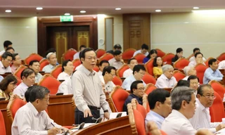 Toàn cảnh phiên thảo luận về Đề án cải cách chính sách bảo hiểm xã hội. (Ảnh: Trí Dũng/TTXVN)