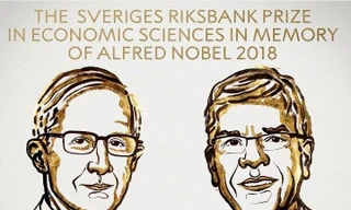 Hai nhà khoa học Mỹ đoạt giải Nobel Kinh tế 2018