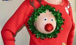 Xuất hiện áo len 'đặc chủng' cho mẹ bỉm sữa dịp Noel