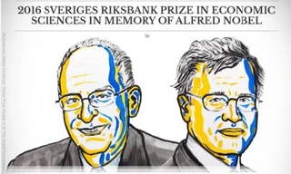 Hai nhà khoa học nhận giải Nobel Kinh tế 2016.