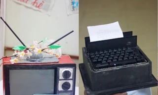 Tìm về tuổi thơ thời bao cấp với đồ tái chế