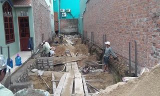 Móng nhà nơi phát hiện 7 hài cốt