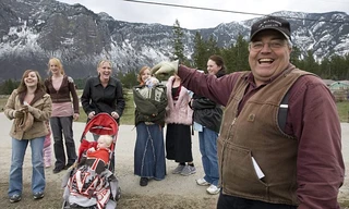 Ông Blackmore và một phần của đại gia đình.