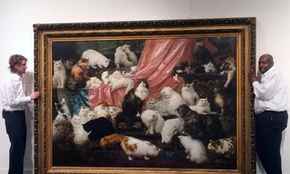 Choáng với bức tranh ‘gia đình mèo quý tộc’ giá gần 19 tỷ đồng