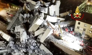 Cảnh sát Ý công bố video khoảnh khắc sập cầu vùi chết 43 người