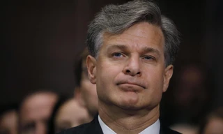 Ông Christopher Wray tại buổi điều trần. Ảnh: Reuters