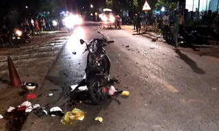 Hai xe máy va chạm ở Gia Lai, 4 người thương vong