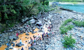 Người Giẻ Triêng 'gây mê' bắt cá bằng cây rừng