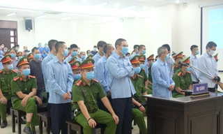 Các bị cáo tại tòa 