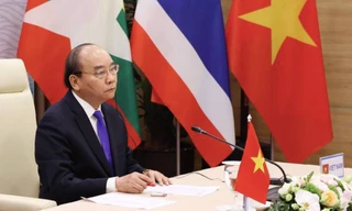 Thủ tướng Nguyễn Xuân Phúc dự hội nghị Ảnh: TTXVN 