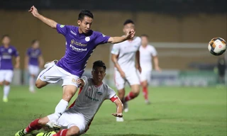 Trận đấu giữa Viettel và CLB Hà Nội xứng đáng là trận cầu đỉnh cao của bóng đá Việt Nam Ảnh: Anh Tú