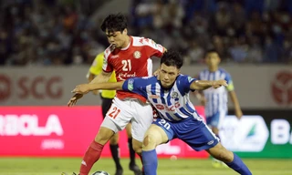 Công Phượng không thể góp mặt ở trận bán kết gặp CLB Hà Nội do nhận đủ thẻ phạt ảnh: HỮU PHẠM