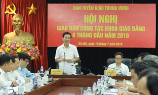 Trưởng ban Tuyên giáo T.Ư Võ Văn Thưởng: Tuyên giáo là phải đi trước mở đường, không để tình trạng chạy theo, nói lại 