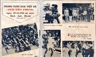 Những tấm ảnh đăng ngày 27/12/1958 ghi lại ngày thi đấu giải Việt dã báo Tiền Phong lần đầu tiên