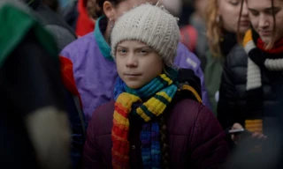 Nhà hoạt động khí hậu Thụy Ðiển Greta Thunberg tham gia cuộc biểu tình ‘’Cuộc tấn công khí hậu châu Âu ‘’ tại Brussels, Bỉ, ngày 6/3/2020