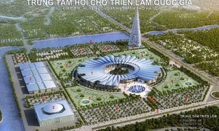 Phối cảnh dự án Trung tâm Hội chợ triển lãm quốc gia.